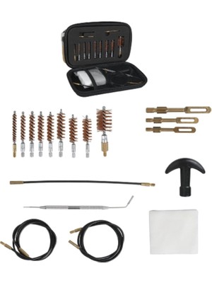 Gaman 18 Parça Çantalı Silah Temizleme Seti Evrensel Tabanca-Tüfek Bakım Seti