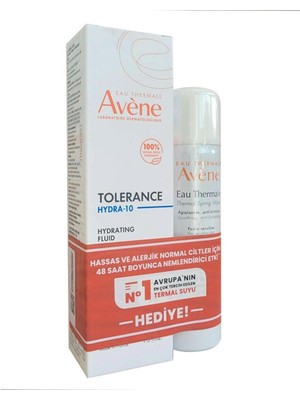 Avene Tolerance Hydra-10 Hydrating Fluid 40 ml Termal Su 50 ml Hediyeli