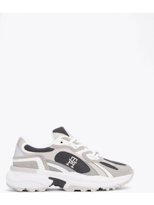 Tommy Hilfiger Kadın Tonal Kalın Spor Ayakkabı Gri