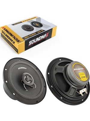 Moda Piraye Soundmax SX-CX620 16CM 200 Watt Tweeterli Oto Hoparlör Özellikli 2 Adet