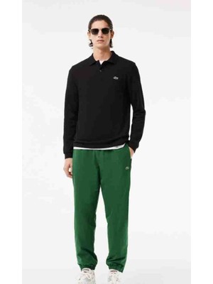 Lacoste Polo Yaka Uzun Kol Siyah Slim Fit