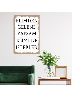 Durusoy Shop Center Ahşap Retro Mdf Poster , Komik Sözler , Duvar Yazıları , Manzara ,  Tarih , Edebiyat - TBL0295