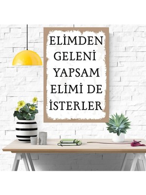 Durusoy Shop Center Ahşap Retro Mdf Poster , Komik Sözler , Duvar Yazıları , Manzara ,  Tarih , Edebiyat - TBL0295