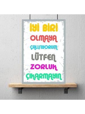 Durusoy Shop Center Ahşap Retro Mdf Poster , Komik Sözler , Duvar Yazıları , Manzara ,  Tarih , Edebiyat - TBL0292