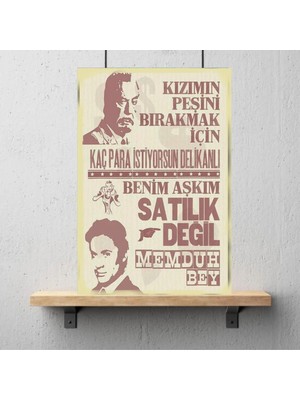 Durusoy Shop Center Ahşap Retro Mdf Poster , Komik Sözler , Duvar Yazıları , Manzara ,  Tarih , Edebiyat - TBL0149