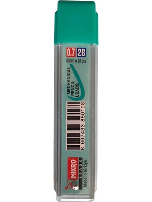 Mikro 0.7 mm Kısa Min Versatil Siyah Kalem Ucu 60 mm 1 Adet Estetik Tasarım