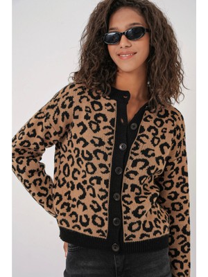 Bigdart Kadın Desenli Triko Hırka