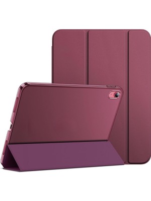 TEKNETSTORE İpad 11 A16 2025 10. Nesil 10.9 Kılıf Uyku Modlu Pu Deri Smart Standlı Akıllı Kapak Case