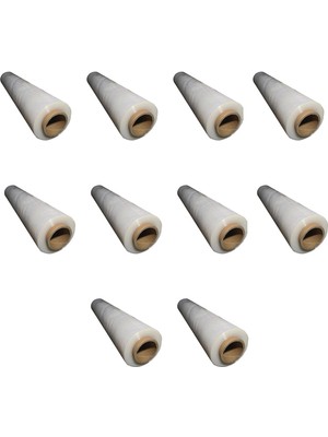 Arma Palet Rulo Streç Film Folyo - Şeffaf - 23 Mikron - 50 cm x 300 Metre - 3000 gr - 10 Adet