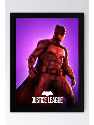 Adalet Birliği Batman Çerçeveli Tablo - Justice League Poster Tablo