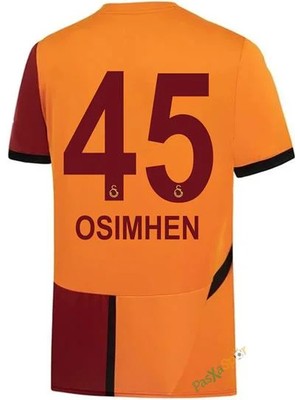 .galatasaray. Victor.osimhen.45 Numara Sarı-Kırmızı Yetişkin Forma