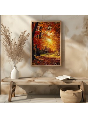 Wood Design World Ahşap Çerçeve 40   x   60 cm Modern Uv Baskı Tablo