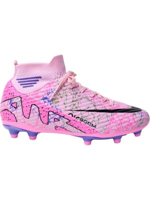 Laliga 565 Pembe Siyah Desenli Krampon