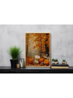 Wood Design World Ahşap Çerçeve 40   x   60 cm Modern Uv Baskı Tablo