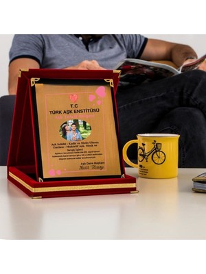 Çılgıntrend Kişiye Özel Fotoğraflı Aşk Tescil Plaketi