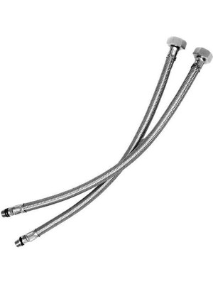 Nalbur Bakkal Batarya Flex Hortum 3/8-M10 Kısa Uç 2'li Set