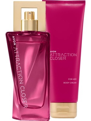 Avon Attraction Closer Kadın Parfüm EDP ve Vücut Losyonu  Seti 50 ml ve 125 ml