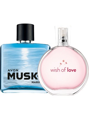Avon Wish Of Love Kadın Parfüm ve Musk Marine Erkek Parfüm Paketi