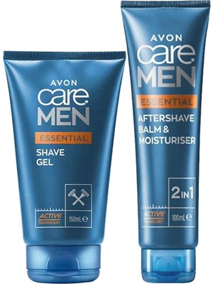 Avon Care Men Essential Tıraş Jeli ve Sonrası Balmı ve Nemlendiricisi Paketi
