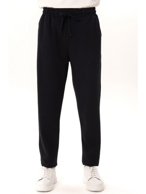 Morven  Erkek Lacivert Slim Fit  Lastikli Jogger Pantolon