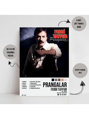 Orendart Ferdi Tayfur - Prangalar Albüm / Tasarımlı Poster