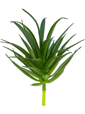 Yapay Sivri Ince Sukulent Açık Yeşil 15 cm