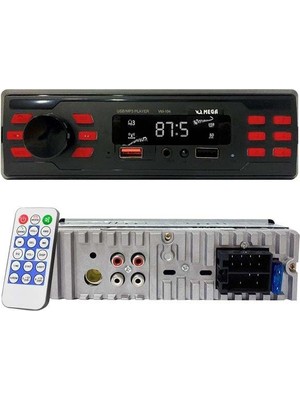 Mega VM-104 Oto Teyp 4X50 Watt Bluetooth 2xusb Sd Fm Aux 7 Renk