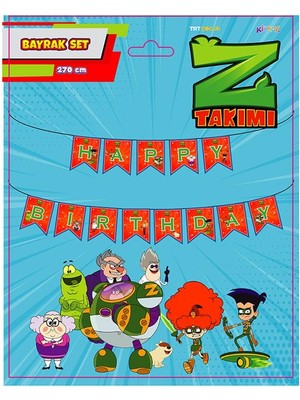 Z Takımı Happy Birthday Banner
