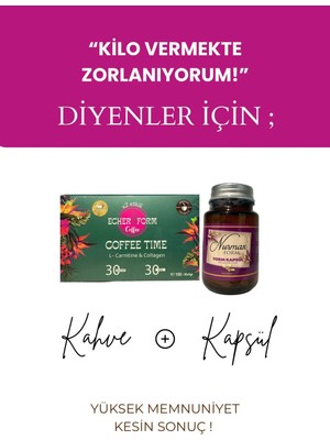 Echer Form Kahve + Nurmax Capsule İkili Süper Set