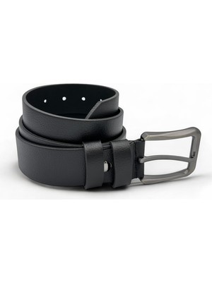 Erkekler Için Şık ve Minimalist Siyah Deri kemer