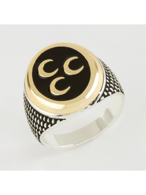Feryal 3 Hilal Metal Erkek Yüzük
