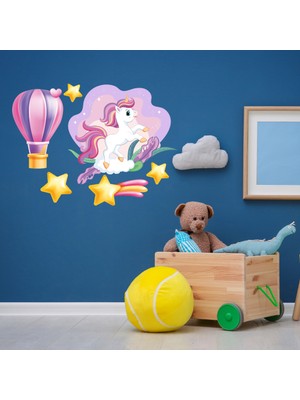 Unicorn Set Çocuk Odası Duvar Sticker (6 Parça)