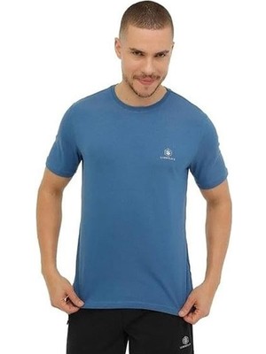 Lumberjack 4M,M-CT102 Bsc C Nk T-Sh 4fx Erkek T-Shirt 101497378 Mavi