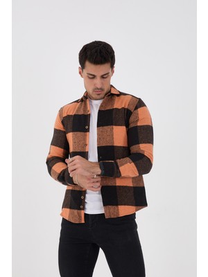 Jack Carısma Oduncu Ekose-Dama Slim Fit Erkek Gömlek