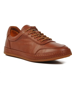 Ayakmod Taba Haki Deri Erkek Günlük Ayakkabı