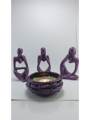 Dekoratif Biblo 3 Düşünen Insan Heykel