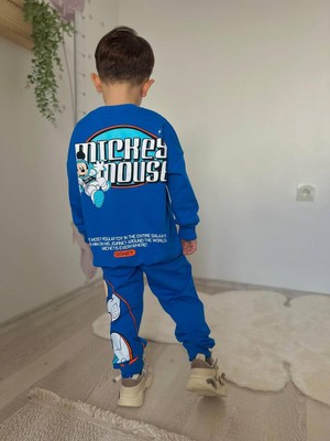 Sacro Kids Mickey Astronot Desenli 2 Iplik Mevsimlik Erkek Çocuk Takım