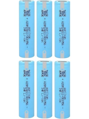 Aspilsan A28 Başlıksız Puntalı 3.7V 2900MAH 25A Discharge Şarjlı Li-Ion Pil 6 Adet Set