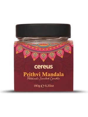 Cereus Prithvi Mandala Paçuli Kokulu Doğal Soya Mum (180 Gr)