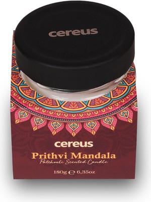 Cereus Prithvi Mandala Paçuli Kokulu Doğal Soya Mum (180 Gr)