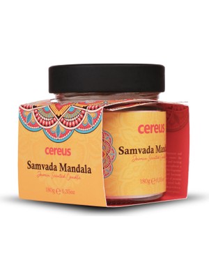 Cereus Samvada Mandala Yasemin Kokulu Doğal Soya Mum (180 Gr)