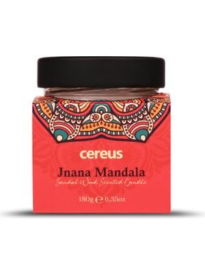 Cereus Jnana Mandala Sandal Ağacı Kokulu Doğal Soya Mum (180 Gr)