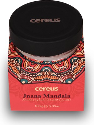 Cereus Jnana Mandala Sandal Ağacı Kokulu Doğal Soya Mum (180 Gr)