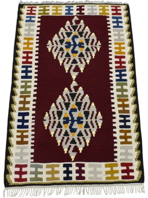 Zehra Abla Halı Yeni El Dokuma Enfes Benzersiz  Yahyalı Yün Kilim 5560