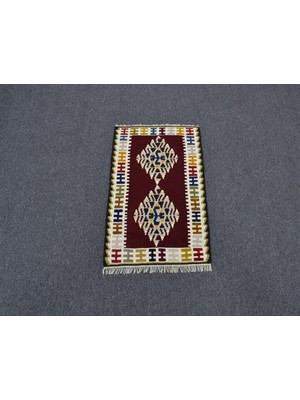 Zehra Abla Halı Yeni El Dokuma Enfes Benzersiz  Yahyalı Yün Kilim 5560