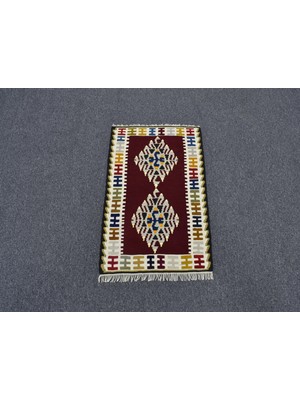 Zehra Abla Halı Yeni El Dokuma Enfes Benzersiz  Yahyalı Yün Kilim 5560