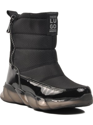 Lugo Siyah Rugan Kadın Kar Botu