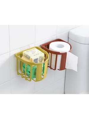 Ttt Yapışkanlı Çok Fonksiyonlu Banyo Organizeri Beyaz