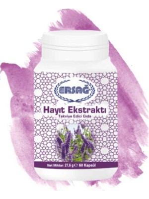 Ersağ Hayıt Ekstraktı Gıda Takviyesi -60 Kapsül