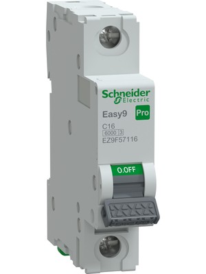 Schneider Electric EZ9F57116 1X16A C 6ka Otomatik Sigorta Easy9 Pro Elektriksel Parametreler